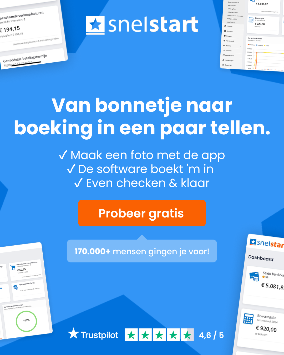 SnelStart Facebook ad