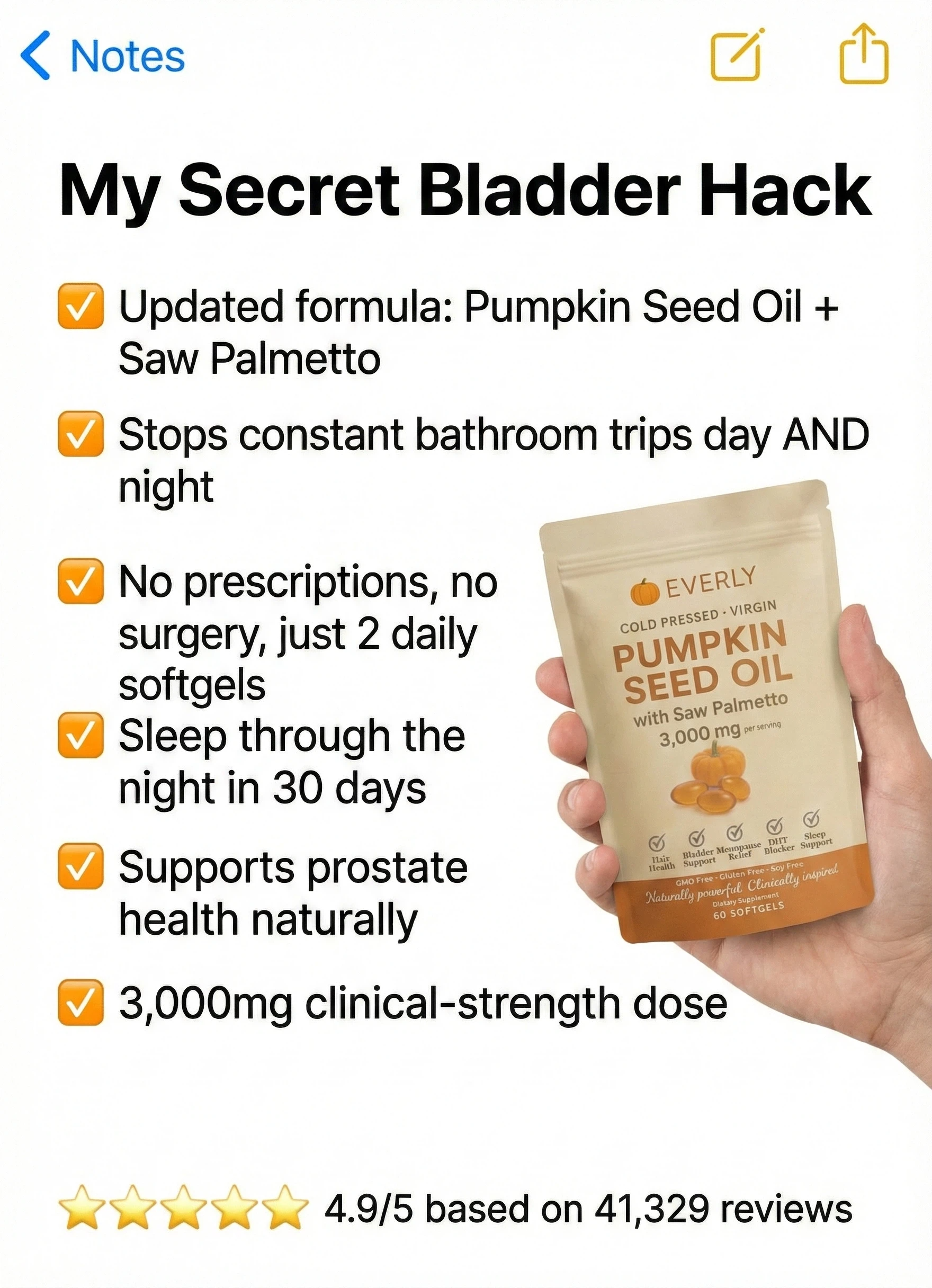 TryEverly Facebook ad: The Triple Relief Solution No One Talks About