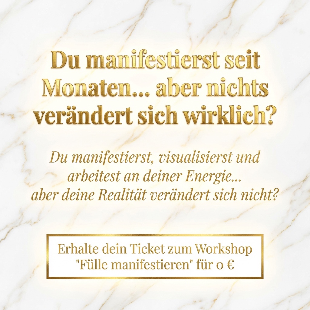 New Energy Queen Facebook ad: Zum gratis Workshop Fülle Manifestieren