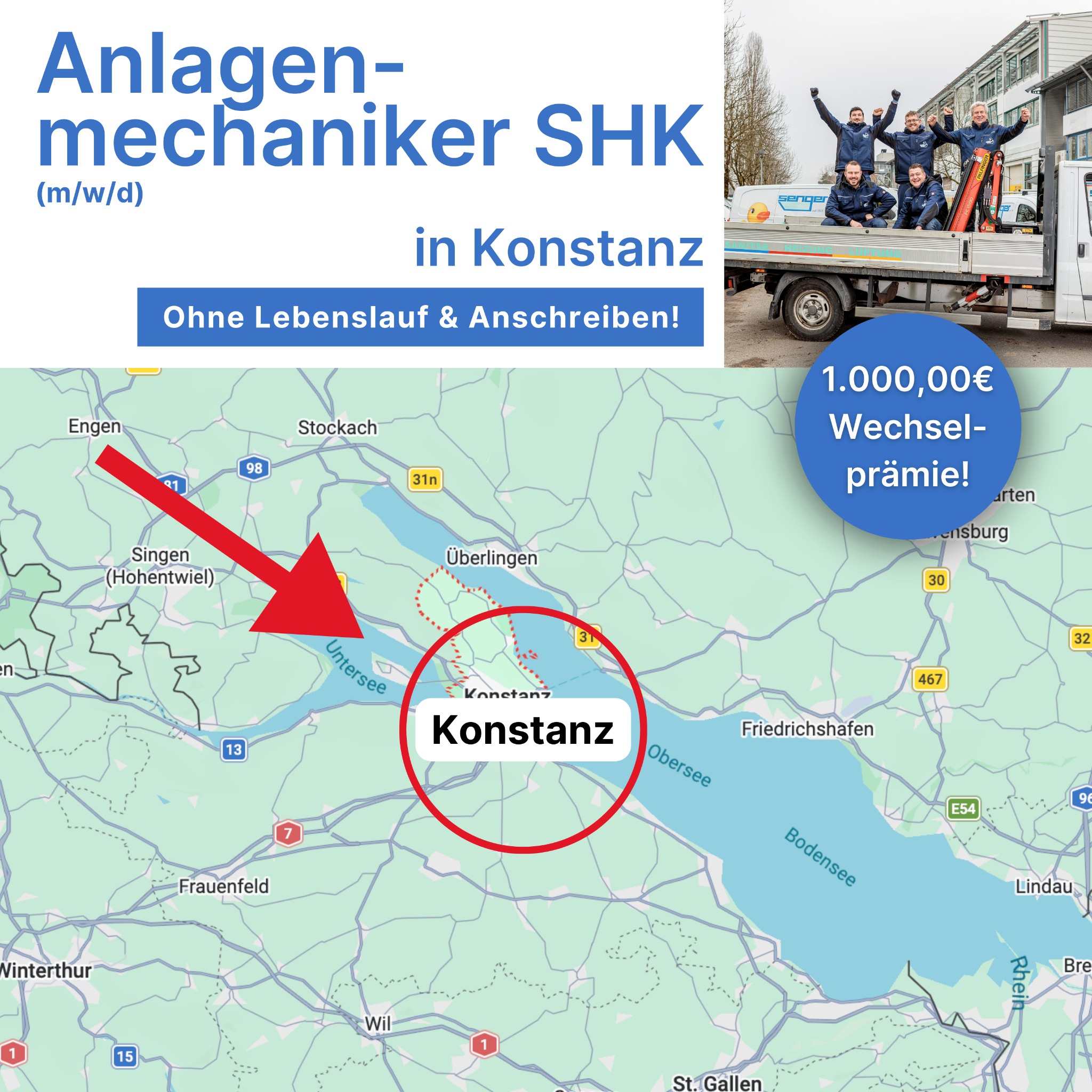 Candidate Flow: SHK Karriere Facebook ad