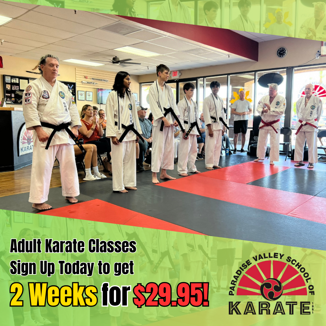Paradise Valley School of Karate Facebook ad