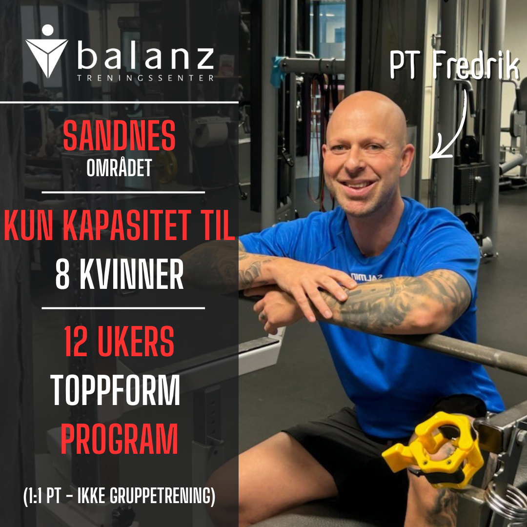 Balanz treningssenter Facebook ad: 12-Ukers Toppform Kampanje