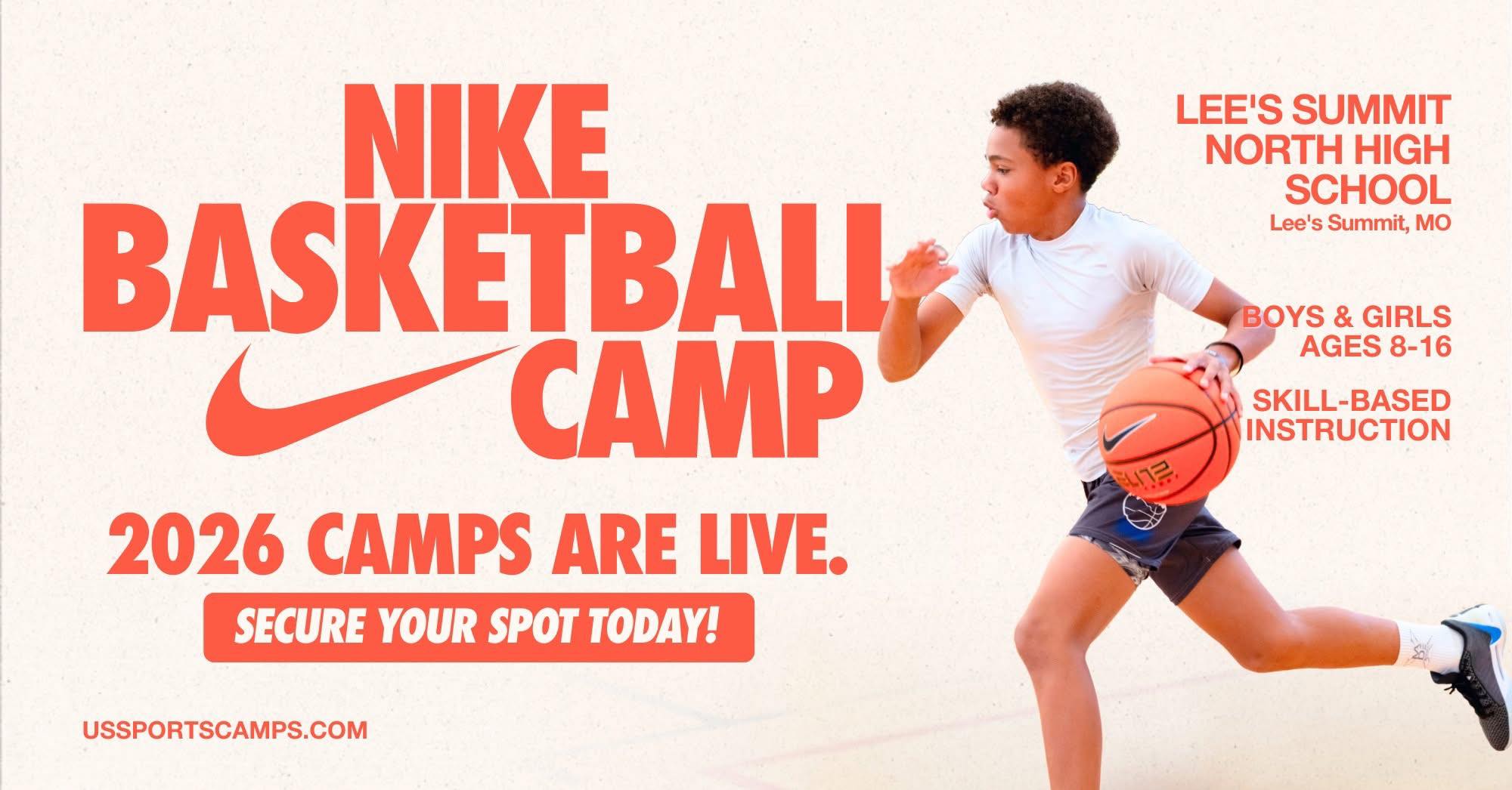RP23 Facebook ad: Nike Basketball Camp at Lee's Summit North High School |…