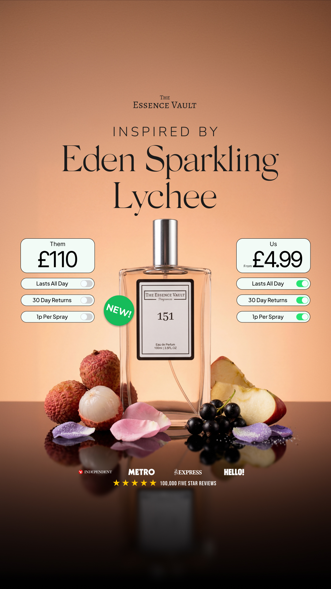 The Essence Vault Facebook ad