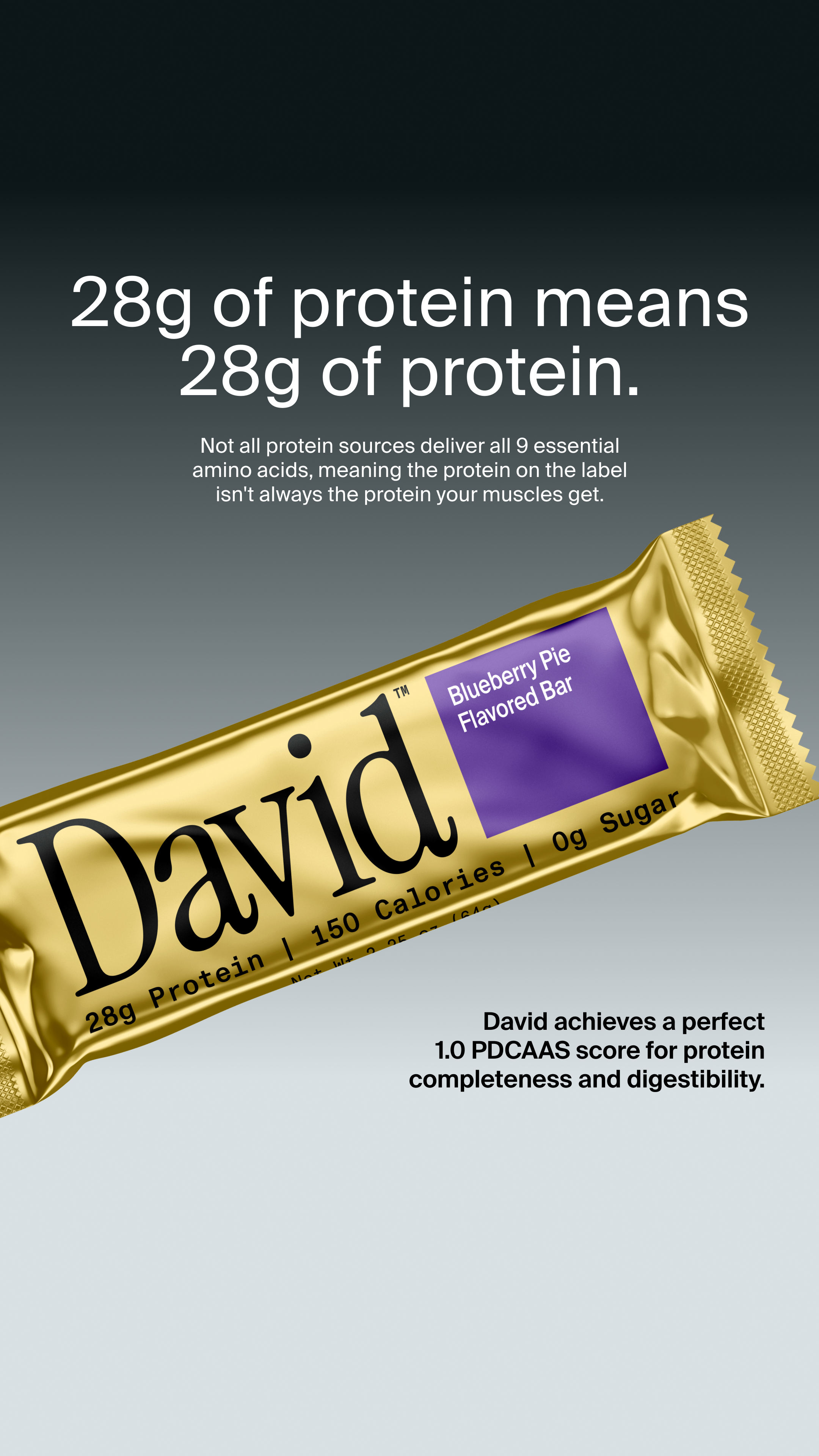 David Protein Facebook ad