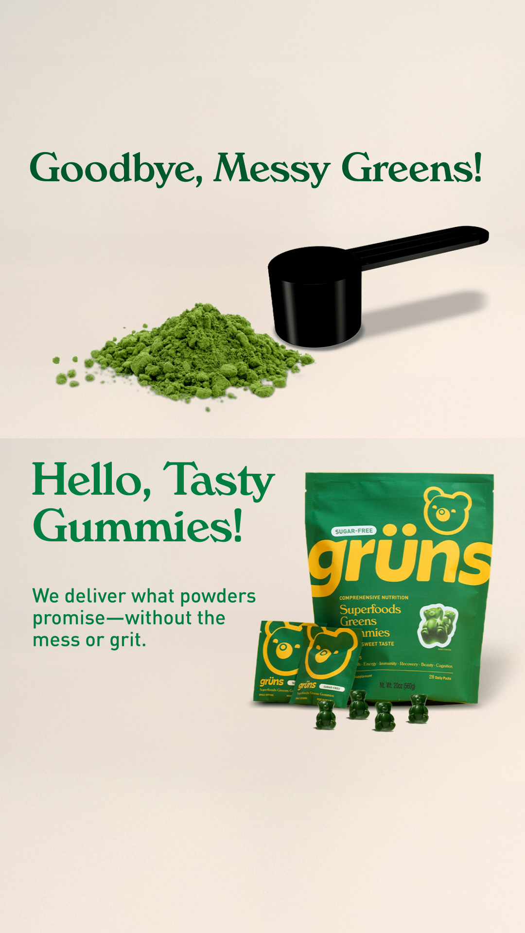Grüns Facebook ad