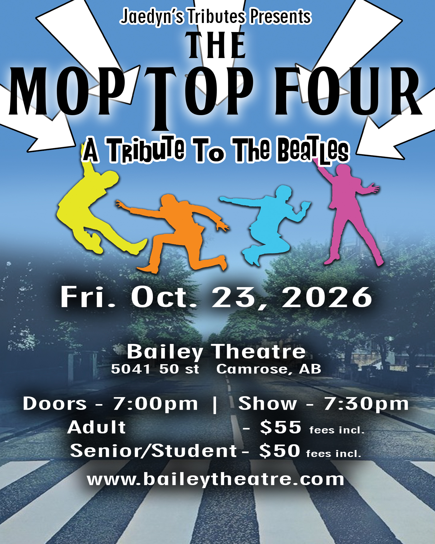 Jaedyn's Tributes Facebook ad: Beatlemania is back with Canada's premier Beatle Tribute…