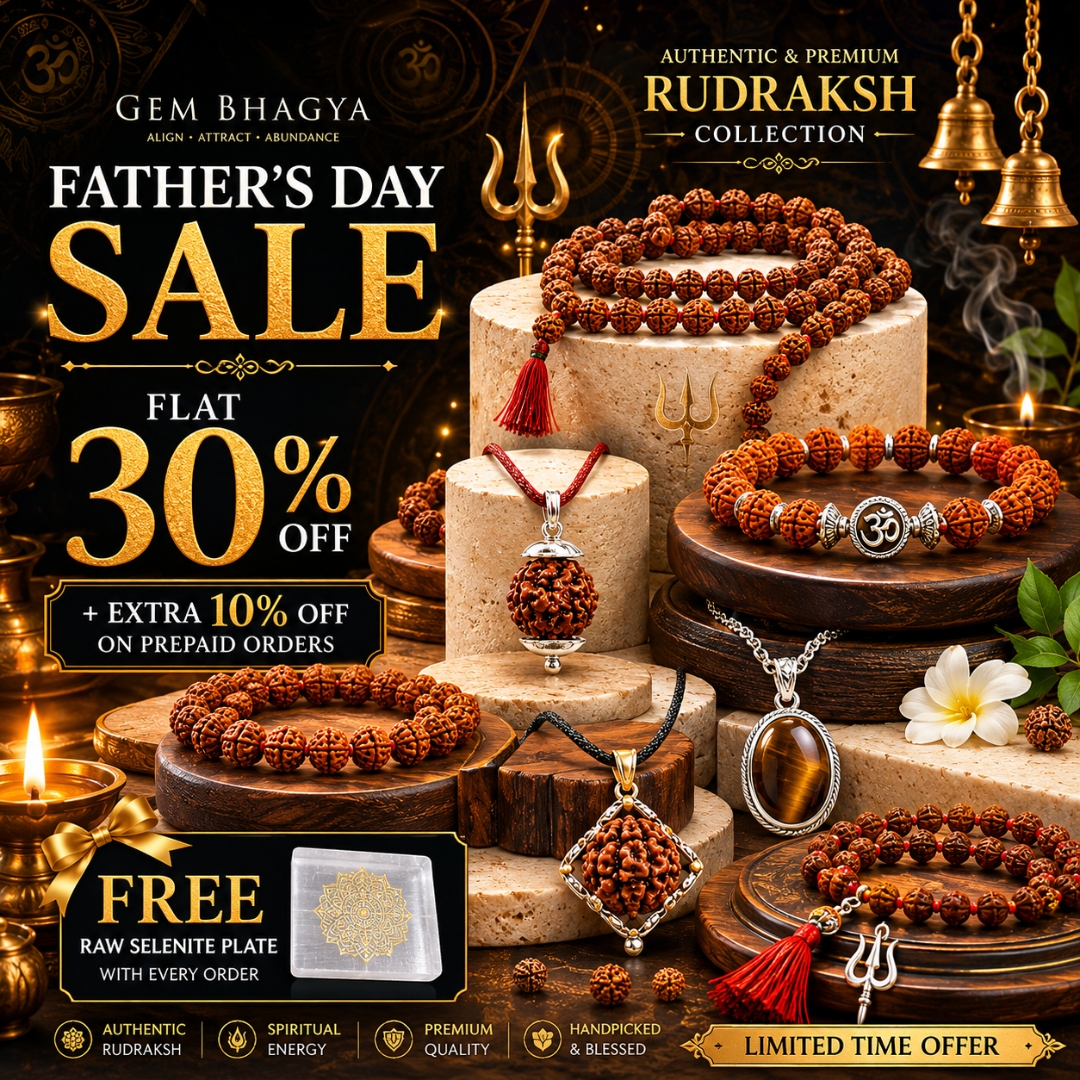 Gem Bhagya Facebook ad: Flat 30% OFF Rudraksh Collection