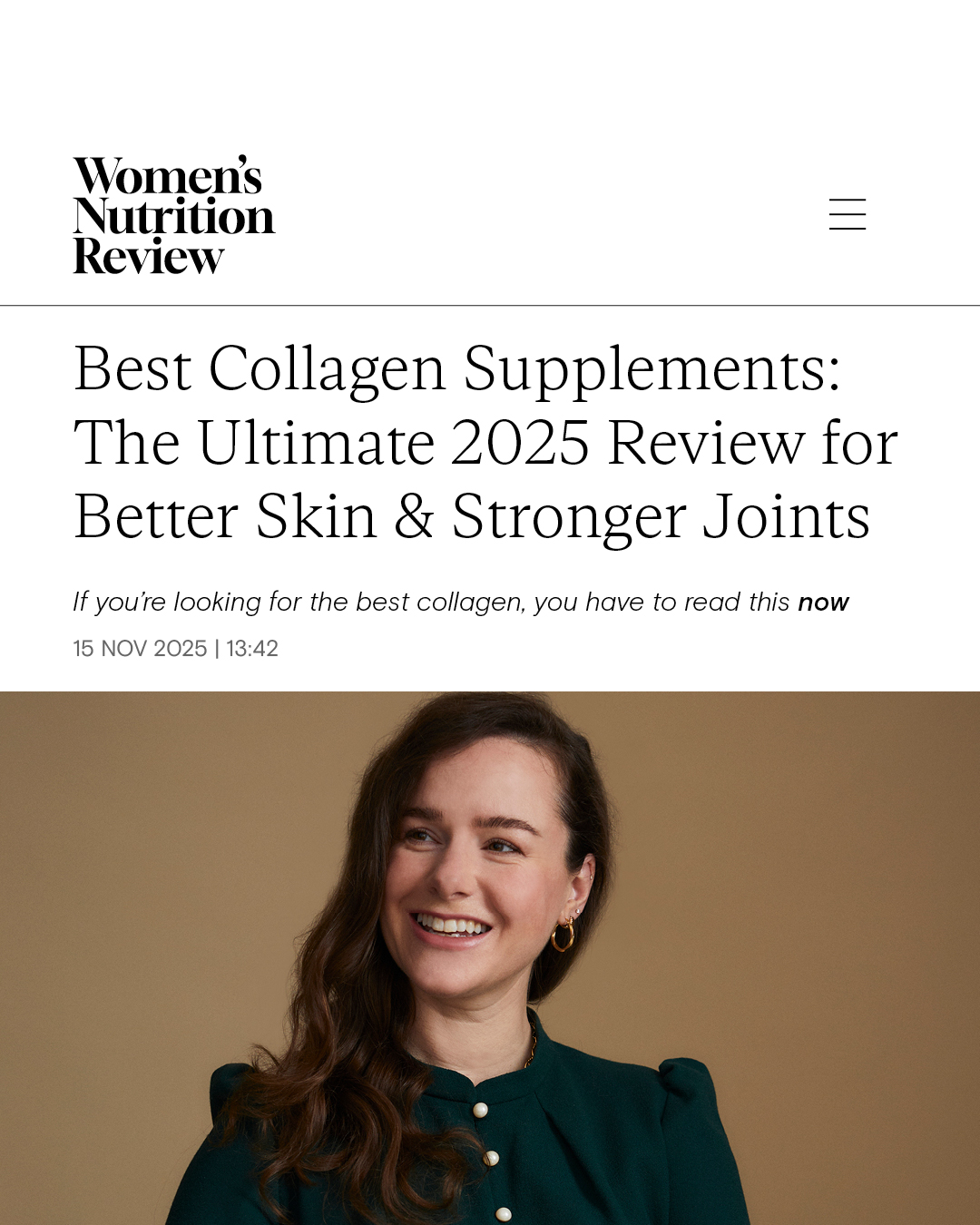 Women's Nutrition Review Facebook ad