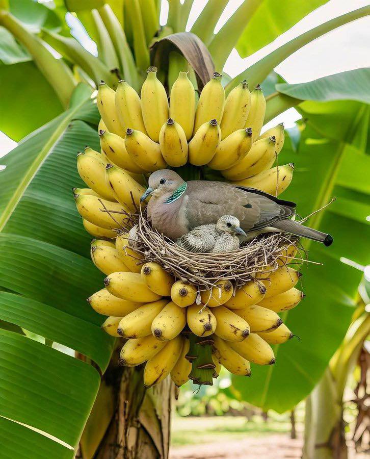 Hi Parachichi Facebook ad: A bird is resting with young one on…