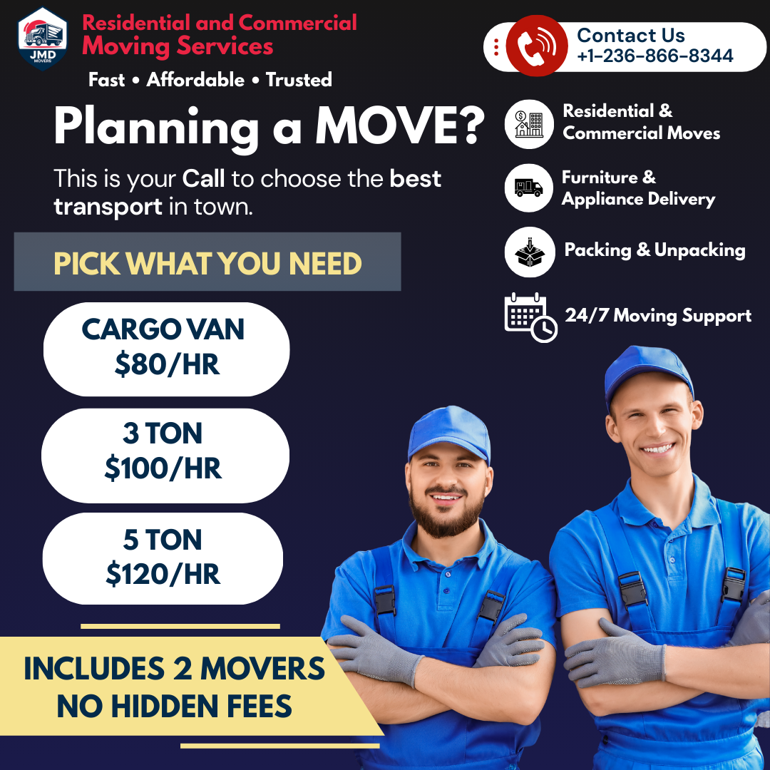JMD Movers Facebook ad
