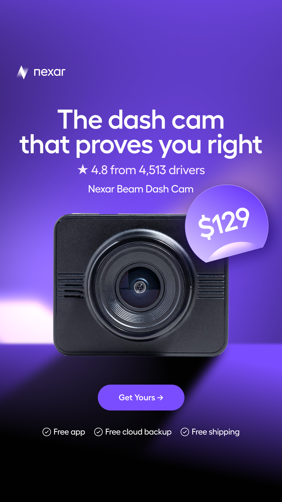 Nexar Facebook ad