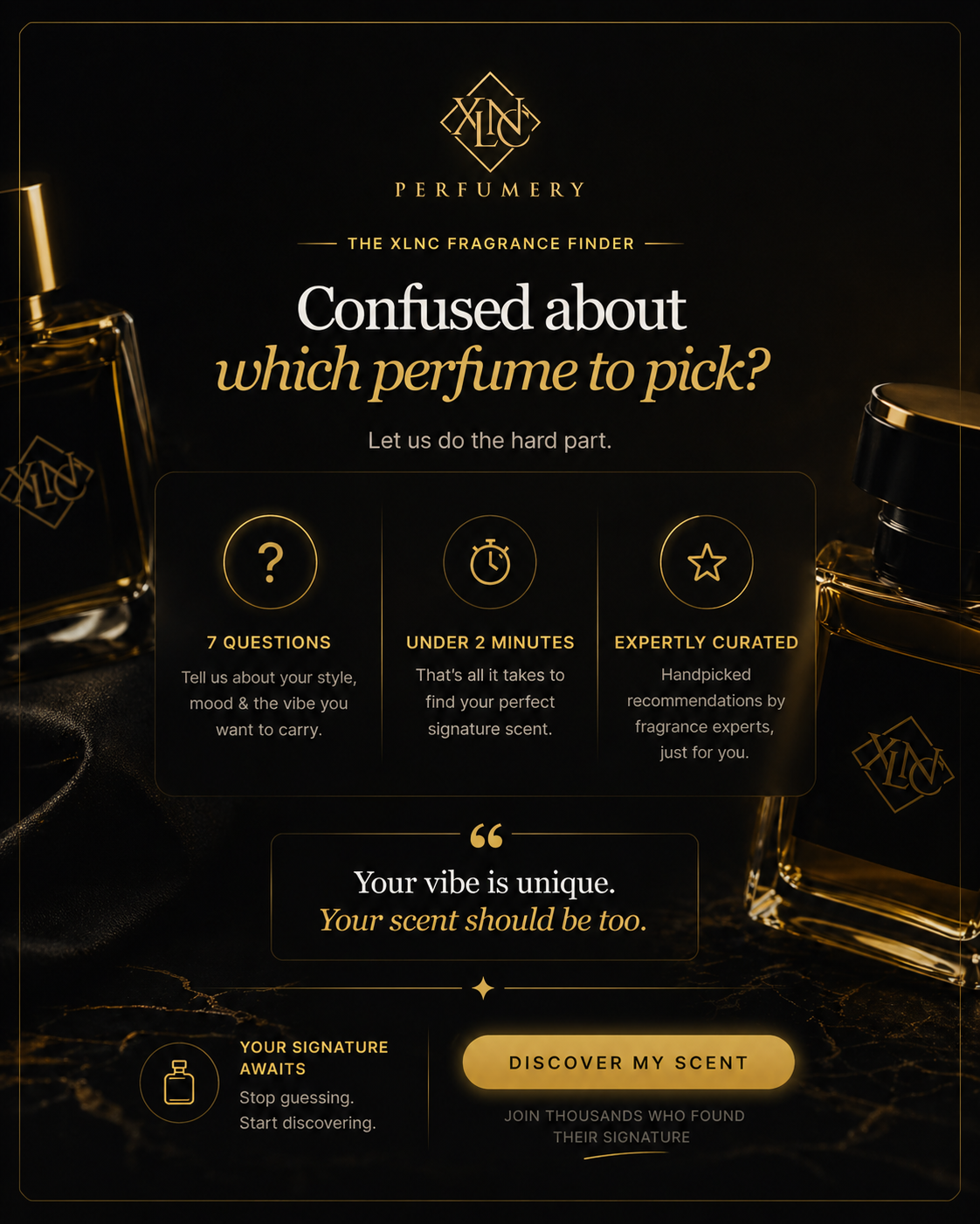 XLNC Perfumery Facebook ad