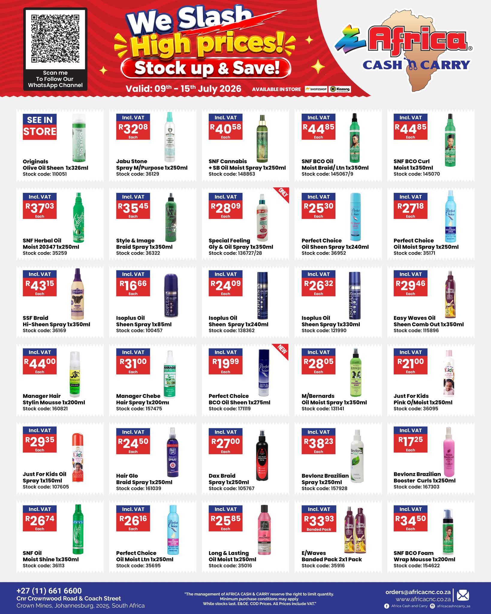Africa Cash and Carry Facebook ad: Experience Unbeatable Prices!
