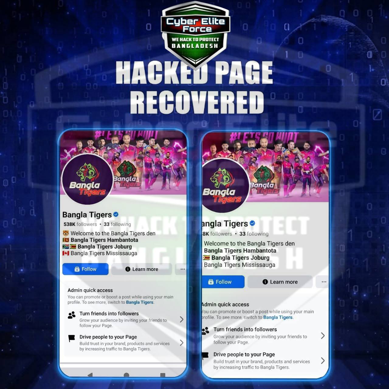 Cyber Elite Force - We Hack To Protect Bangladesh Facebook ad: আসসালামু আলাইকুম Lock/Ha*cked/Login Approval.