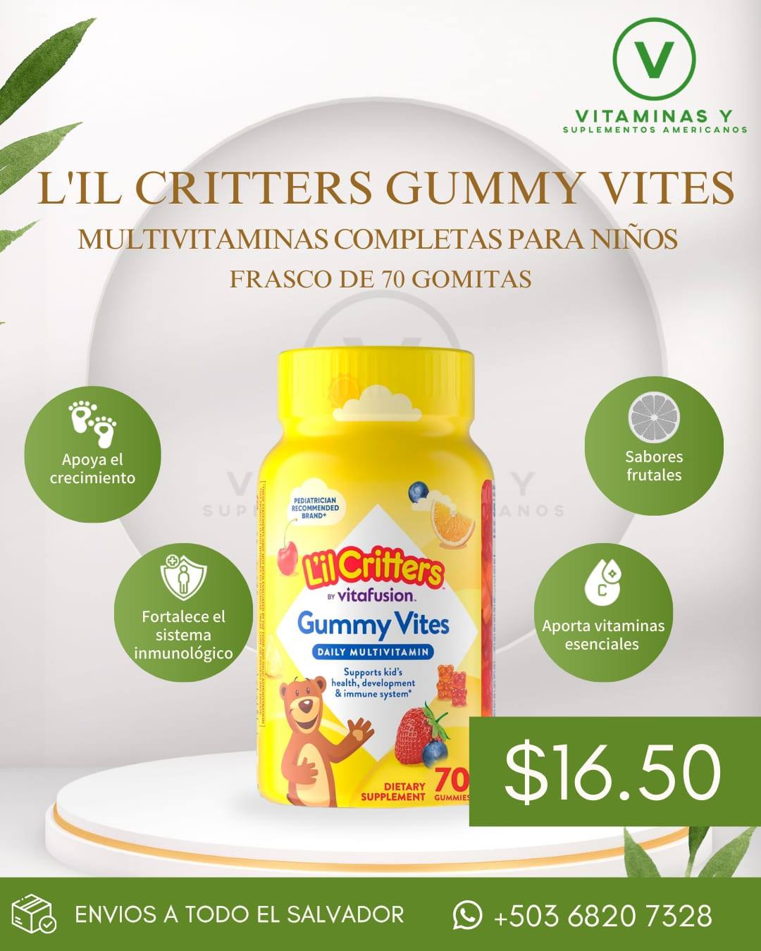 Suplementos y Vitaminas Americanas Facebook ad: Suplementos y vitaminas americanas, excelente calidad…