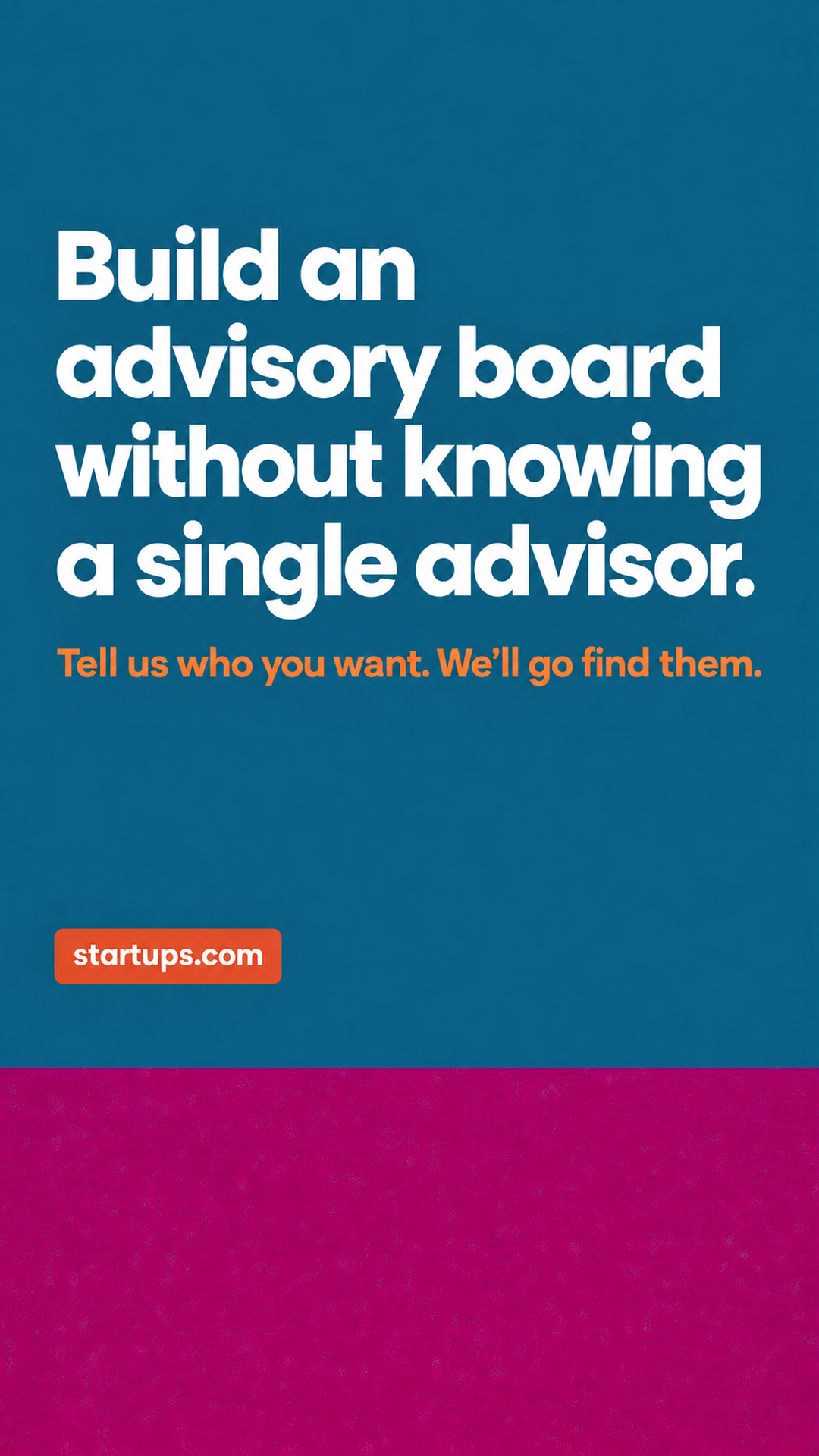 Startups.com Facebook ad: Startups Pro