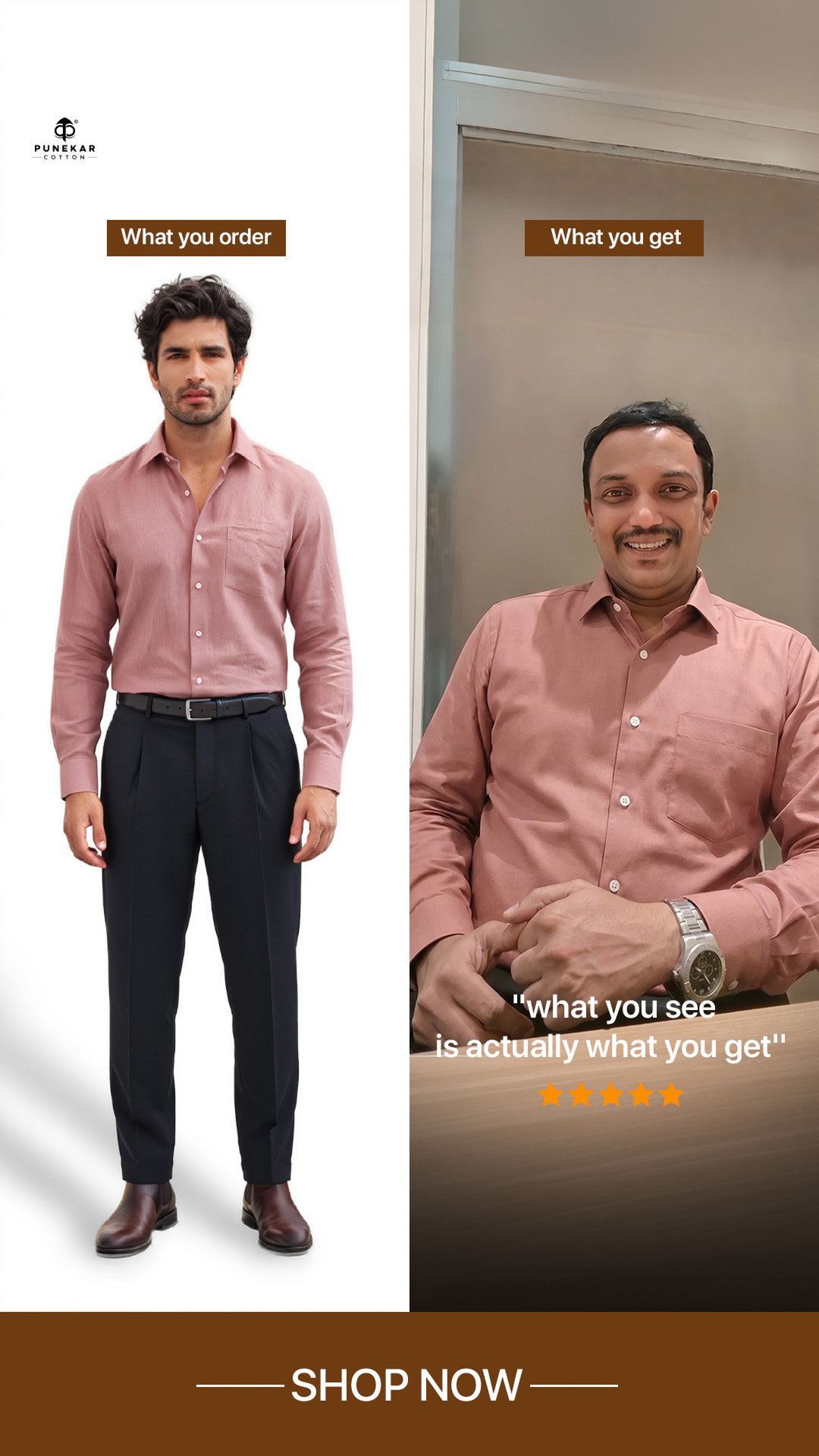 Punekar Cotton Facebook ad: 𝐋𝐞𝐬𝐬 𝐓𝐡𝐢𝐧𝐤𝐢𝐧𝐠. 𝐁𝐞𝐭𝐭𝐞𝐫 𝐃𝐫𝐞𝐬𝐬𝐢𝐧𝐠.