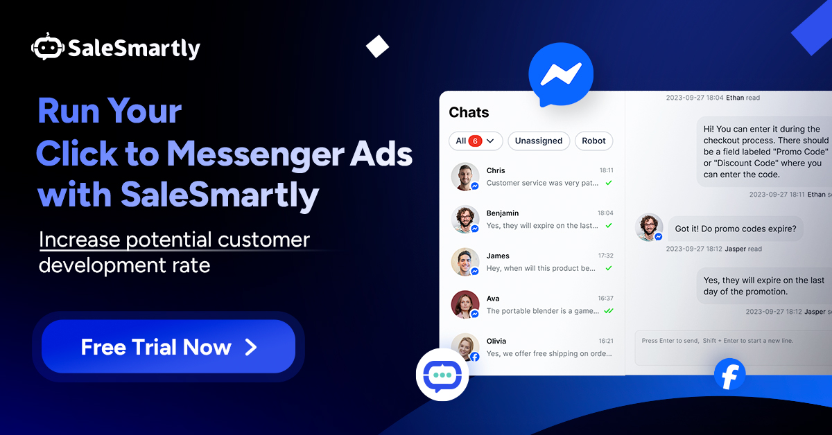 SaleSmartly Facebook ad
