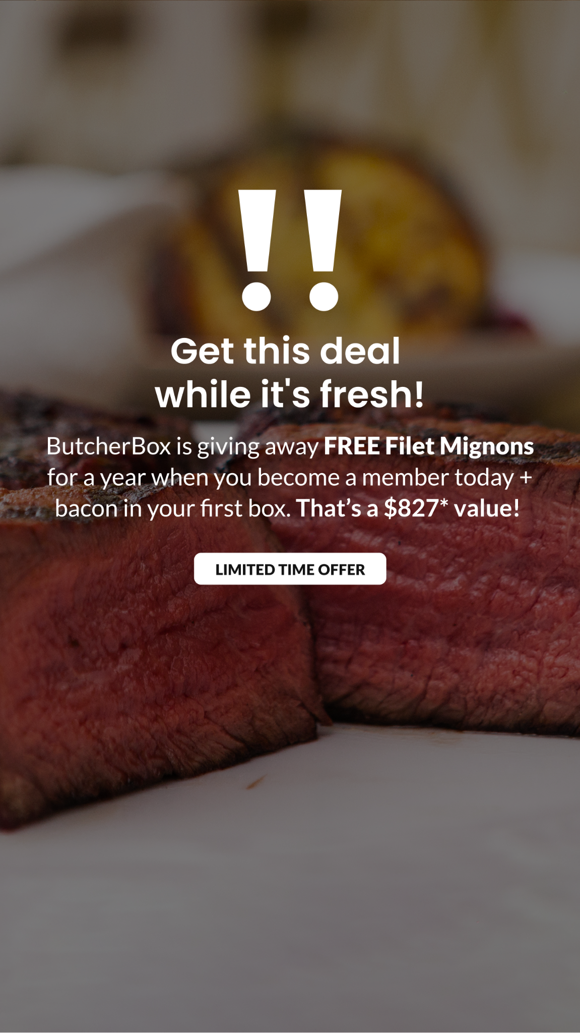 ButcherBox Facebook ad