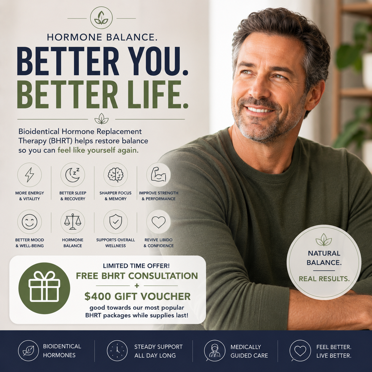 Optimal Wellness MedSpa Naples Facebook ad: Say Goodbye to Hormone Imbalances! Embrace Vitality!