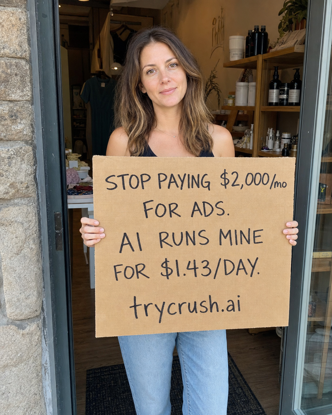 trycrush.ai Facebook ad