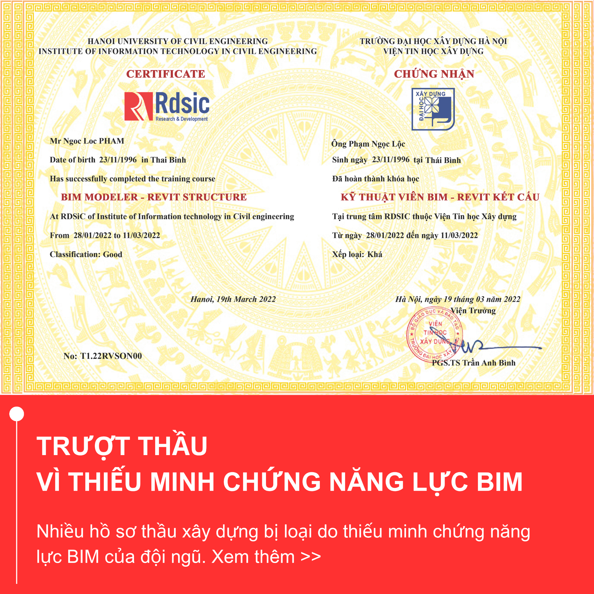 RDSIC - Viện Tin Học Xây Dựng Facebook ad