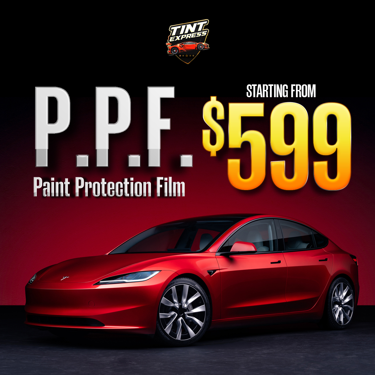 Tint Express Canada Facebook ad: Chat with us