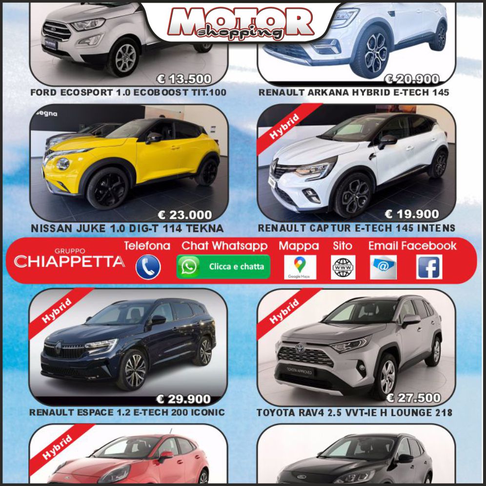 Motorshopping Facebook ad: Clicca qui.