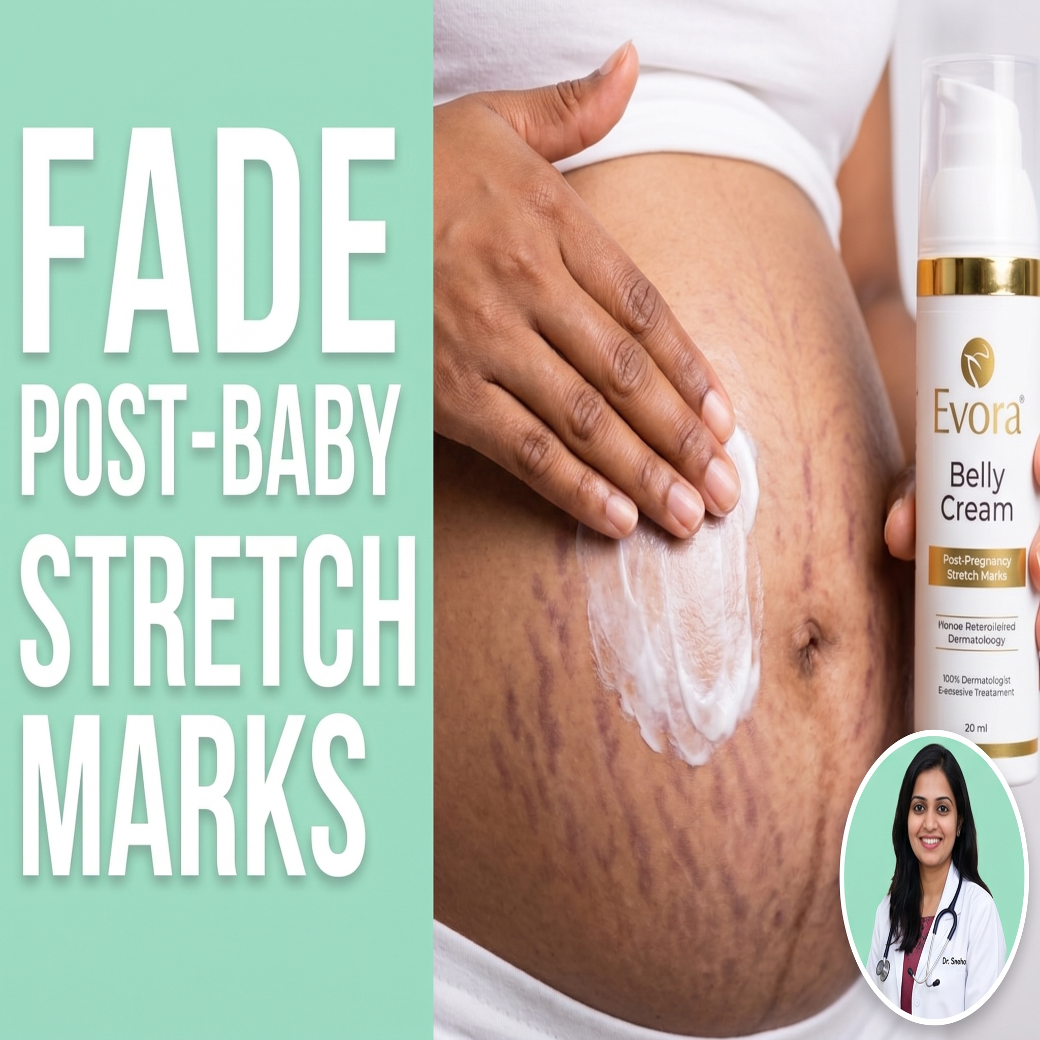 Evora Tighten Collection Facebook ad: Belly Still Looks Pregnant? Here's Why
