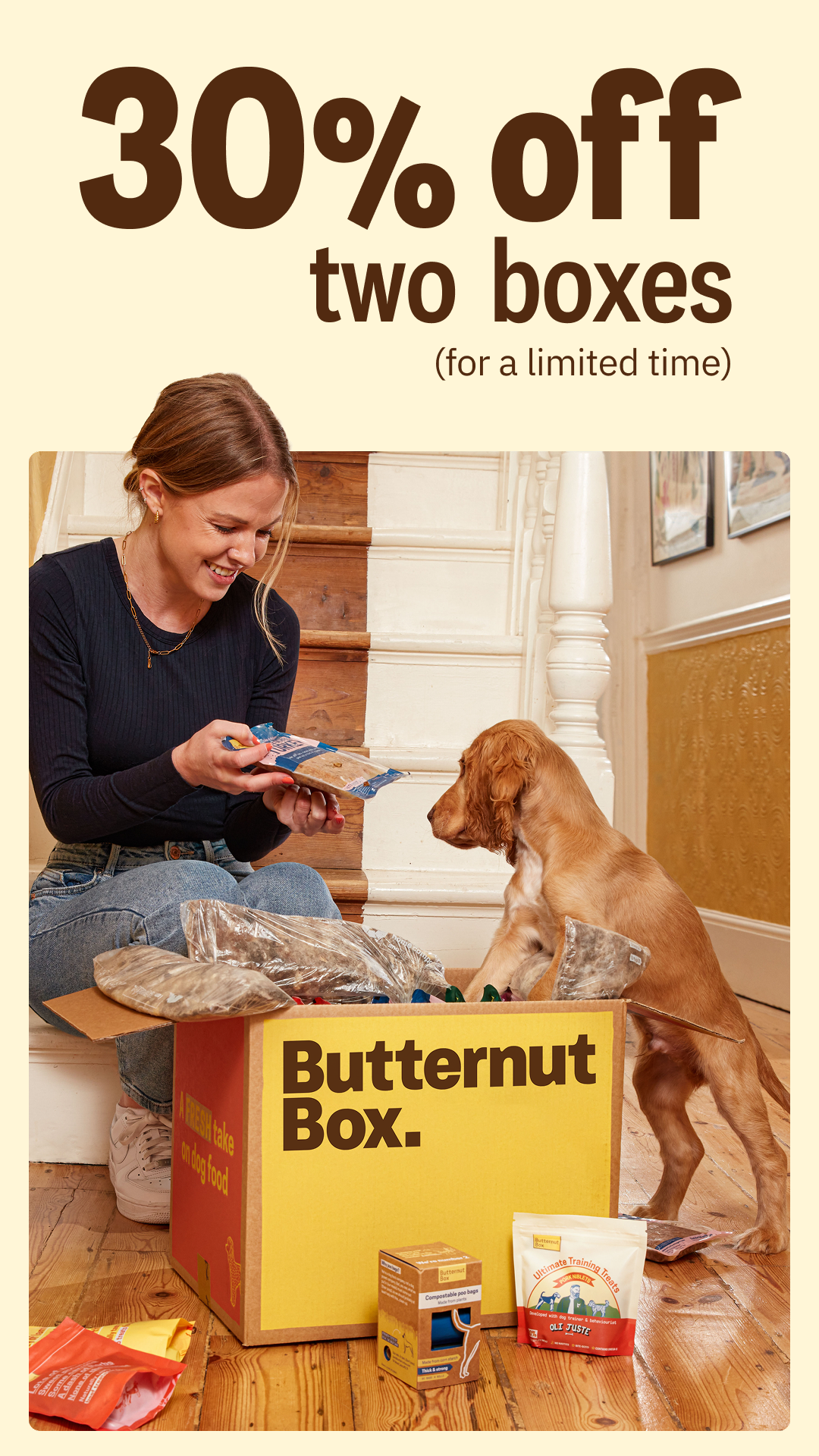 Butternut Box Facebook ad
