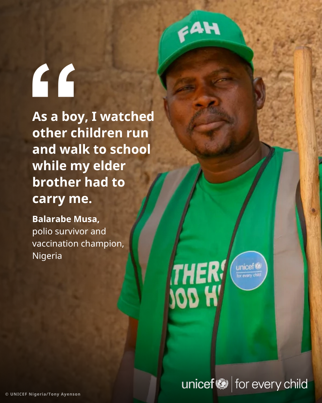 UNICEF Facebook ad