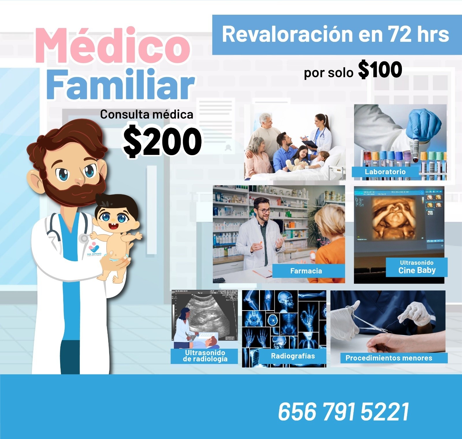 Unidad Medica Familiar San Antonio Suc. Grecia Facebook ad: Contamos con un grupo de Especialistas en Medicina…