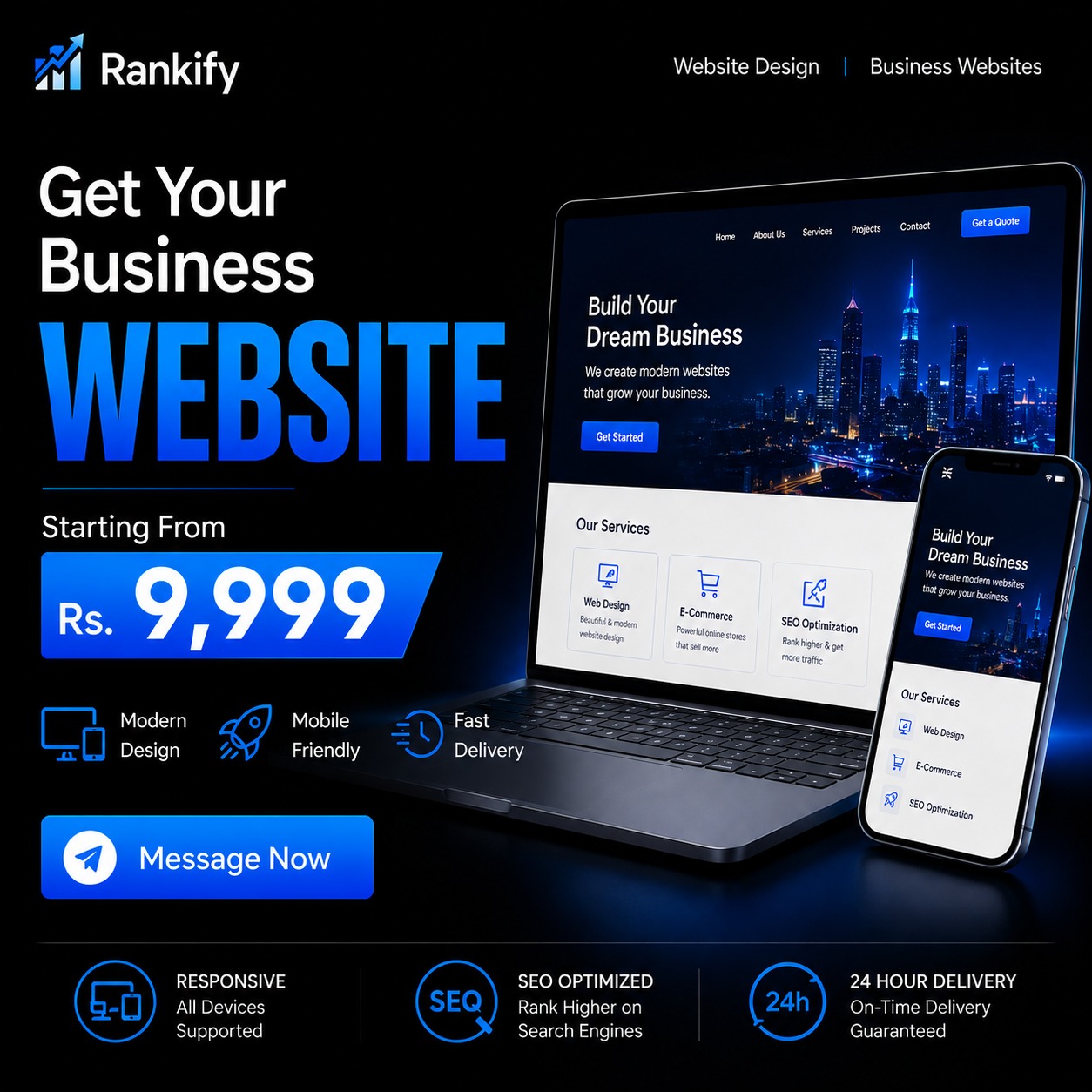 Rankify Facebook ad: Starting From 9,999