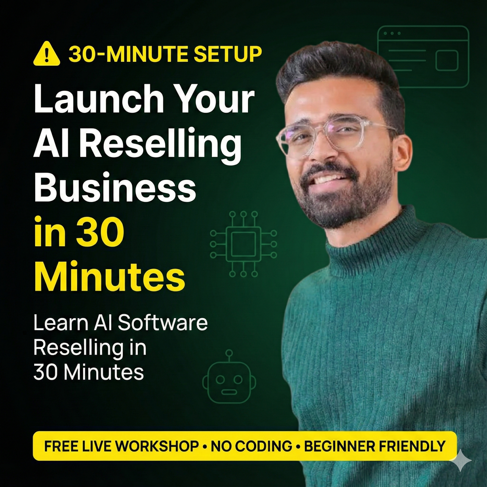 Darshan Joshi Facebook ad: Join the Free Software Reselling Workshop