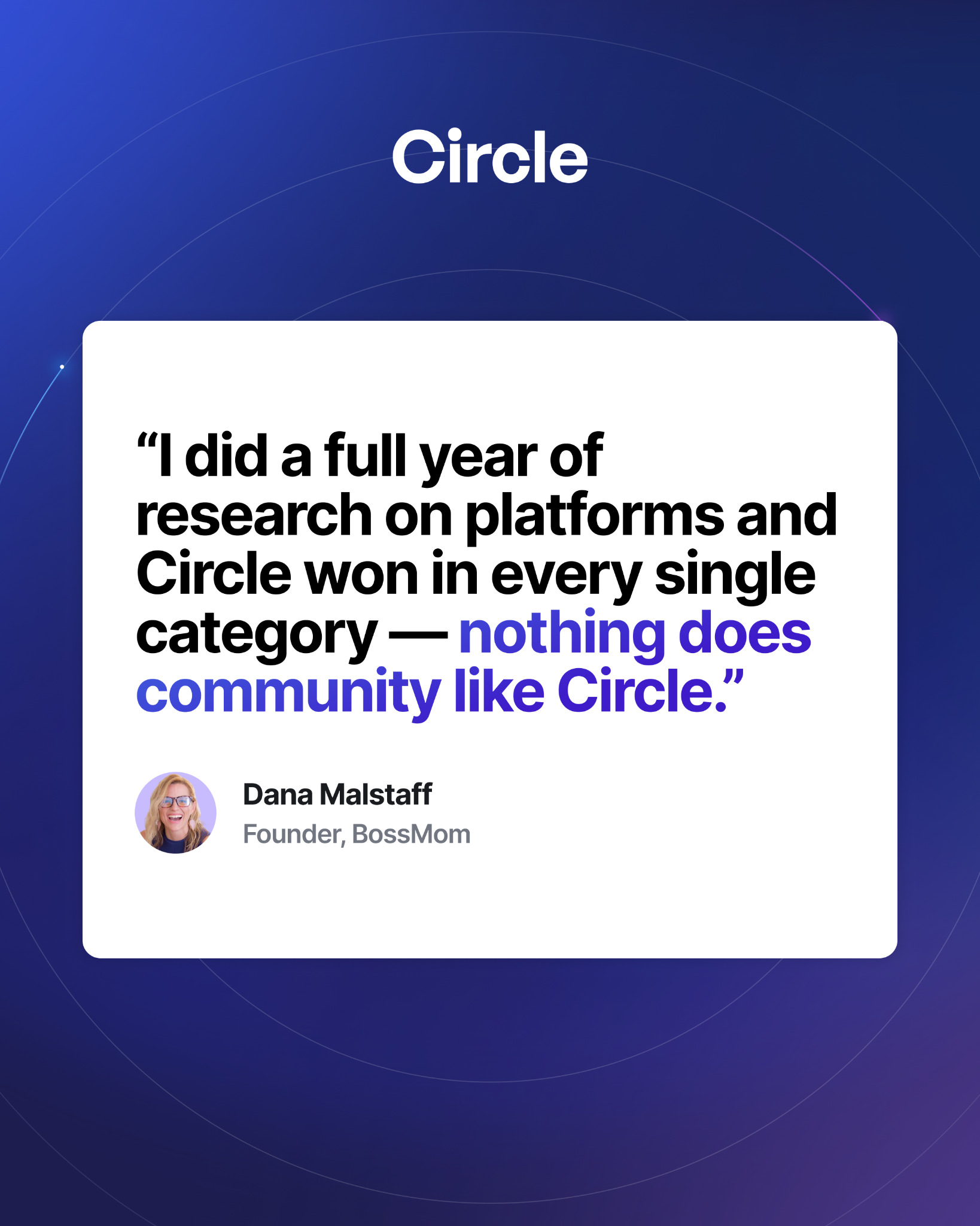 Circle Facebook ad: Launch your Circle community
