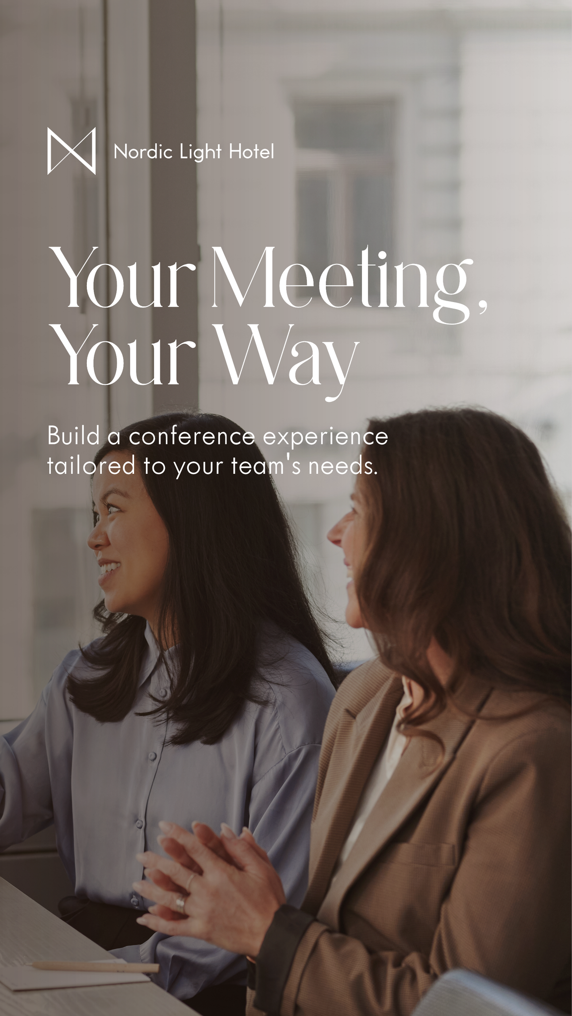 Nordic Light Hotel Facebook ad: Customize Your Conference Day