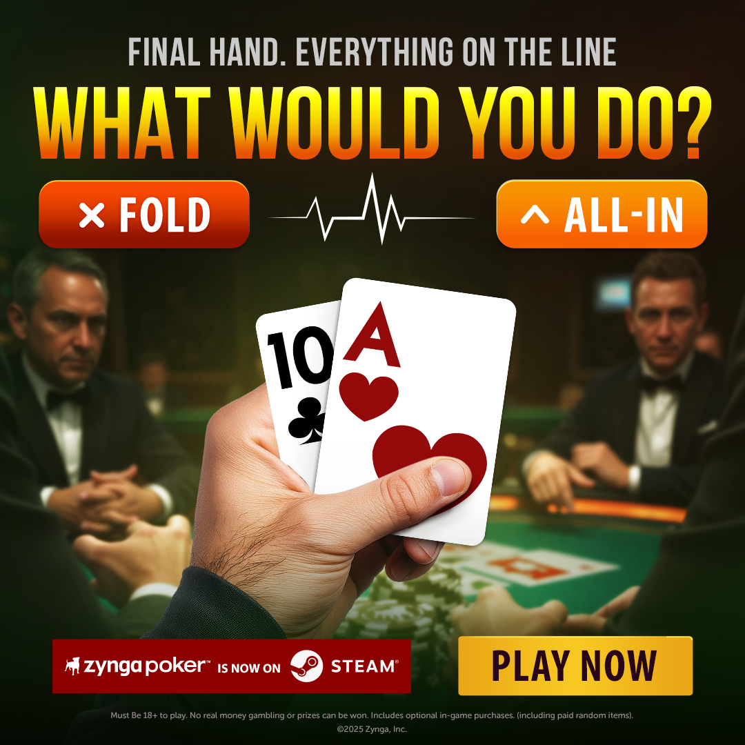 Texas HoldEm Poker Facebook ad