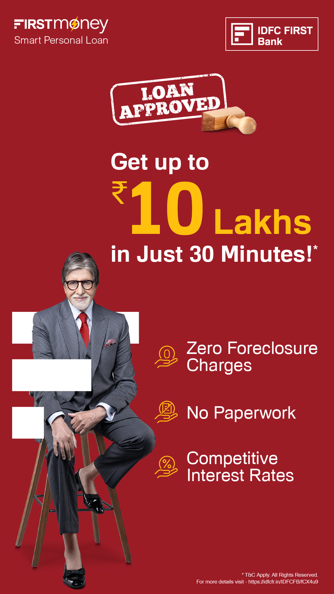 IDFC FIRST Bank Facebook ad