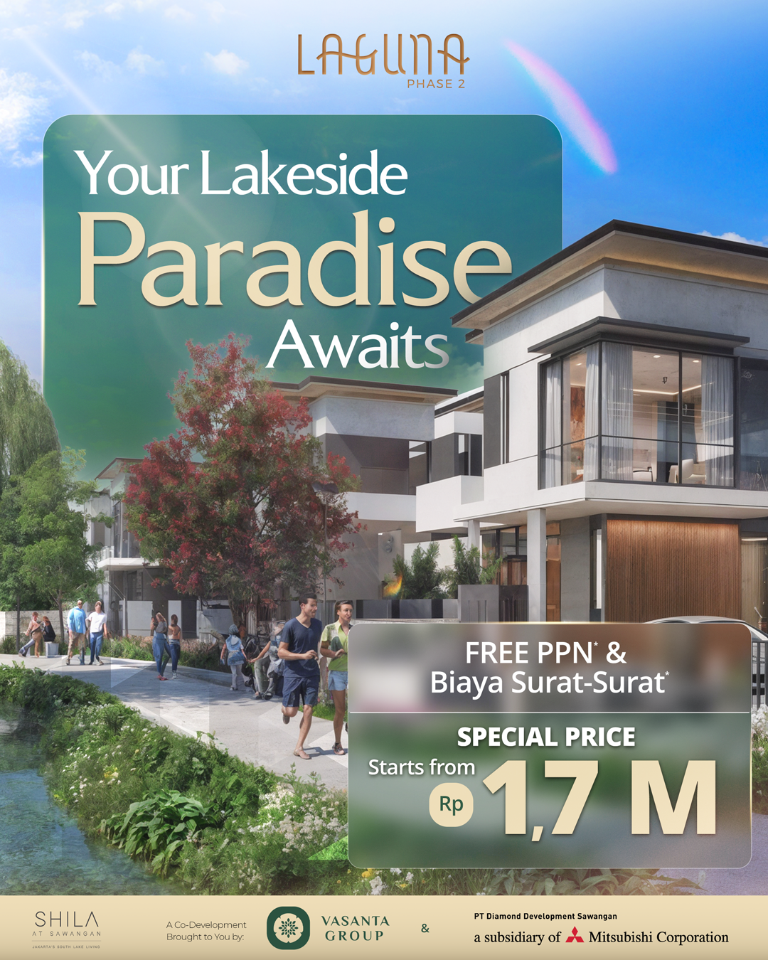 Shila at Sawangan Facebook ad: Hunian Mewah dengan Spacious Living-Dining Area & Rooftop