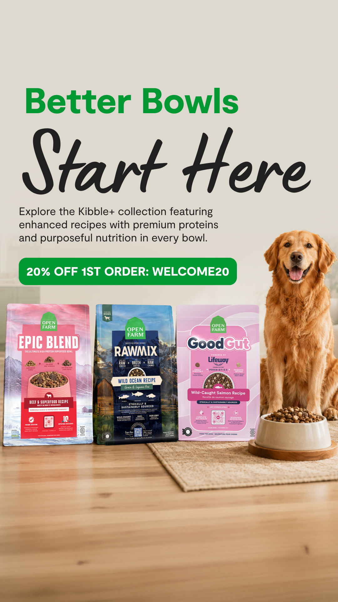 Open Farm Facebook ad