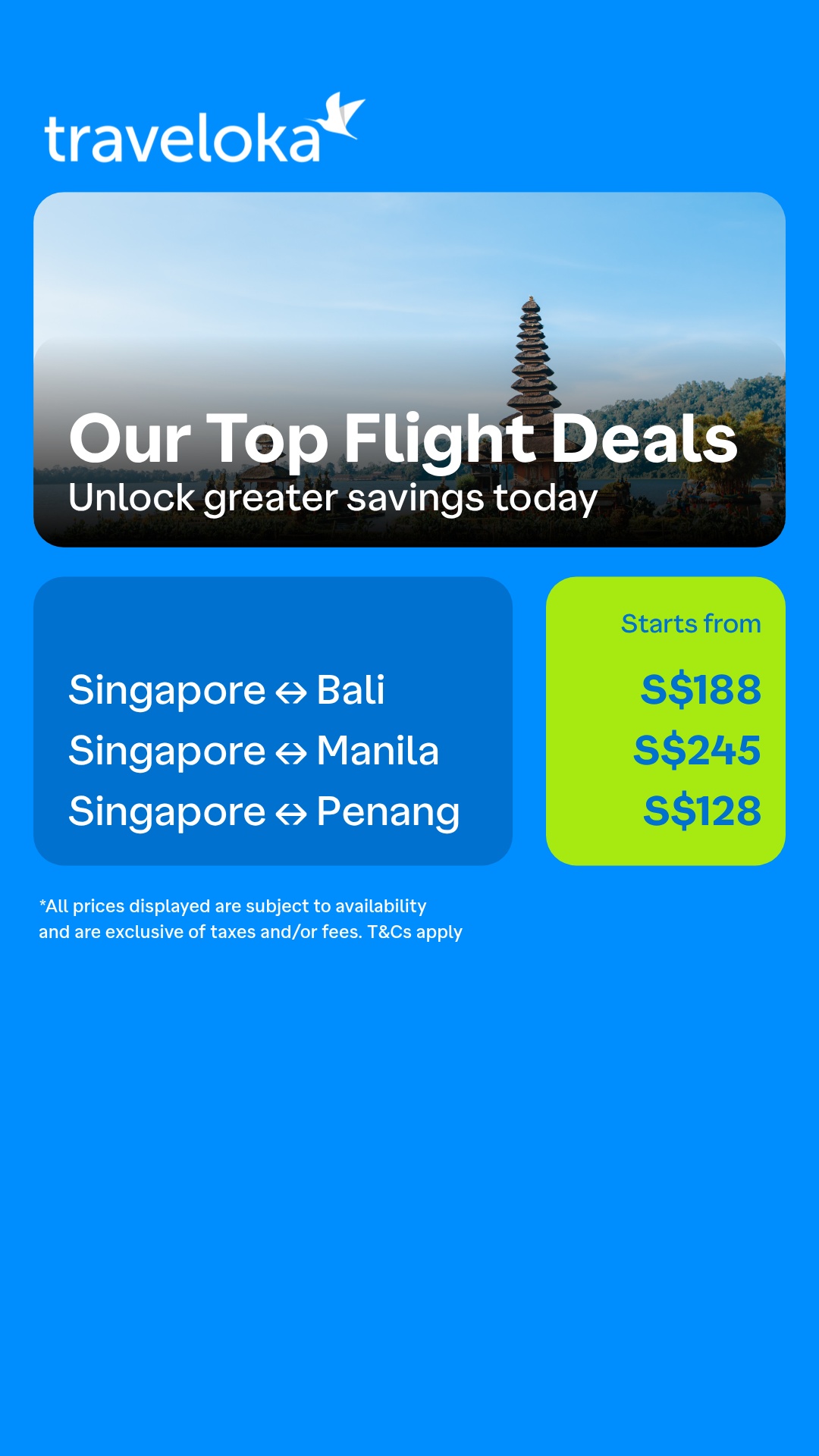 Traveloka Singapore Facebook ad