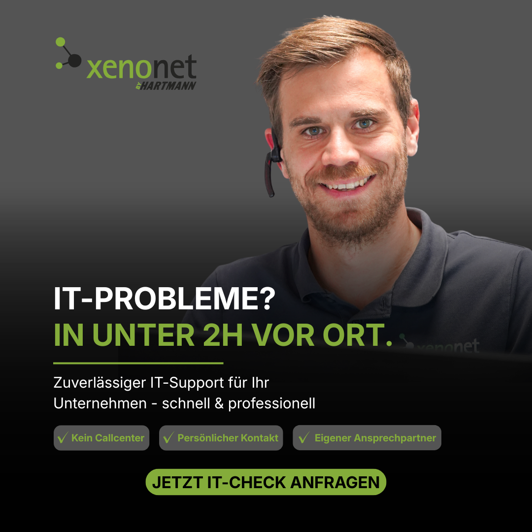 Xenonet by Hartmann Facebook ad: Können Sie sich einen IT-Ausfall morgen wirklich leisten?