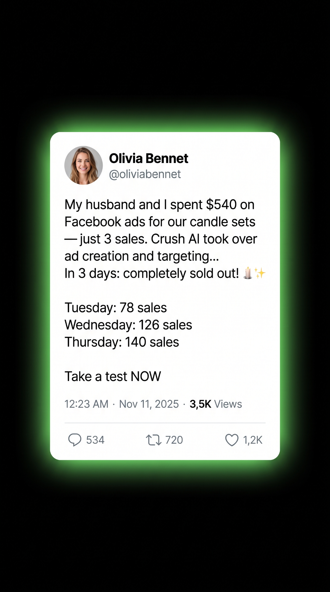 trycrush.ai Facebook ad