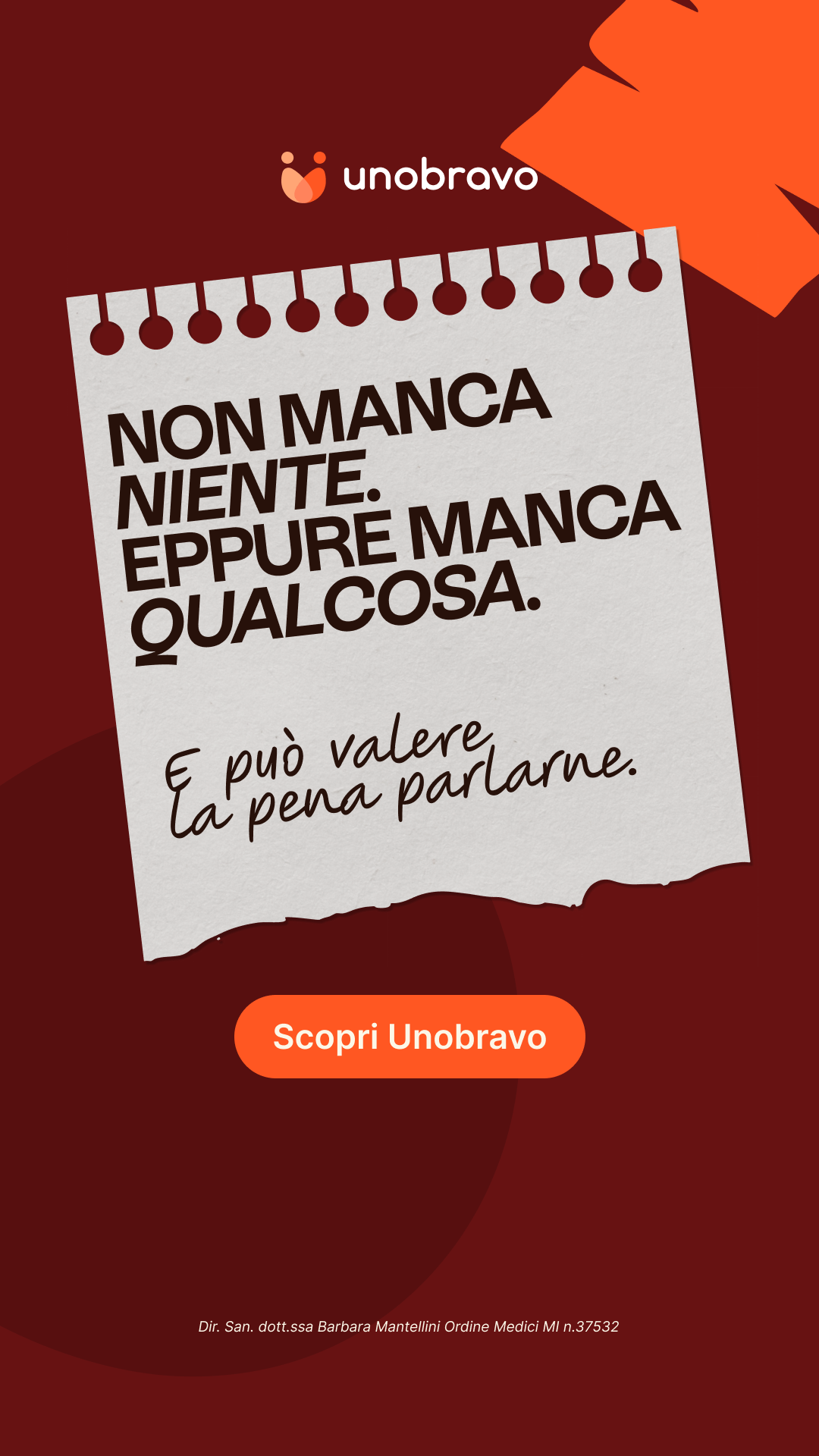 Unobravo Facebook ad
