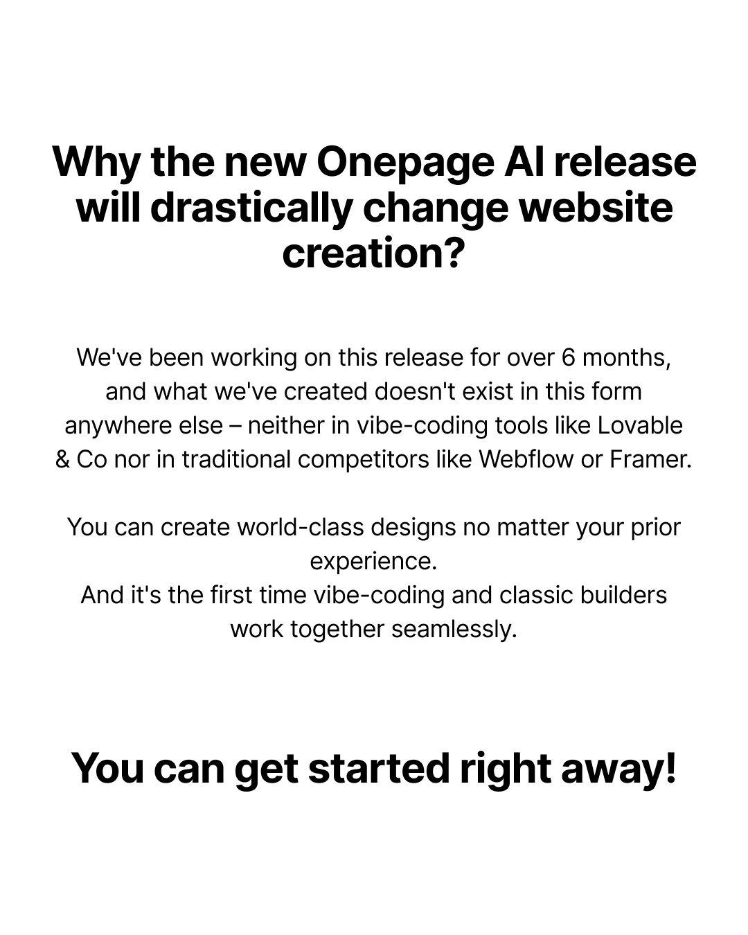 Onepage Facebook ad
