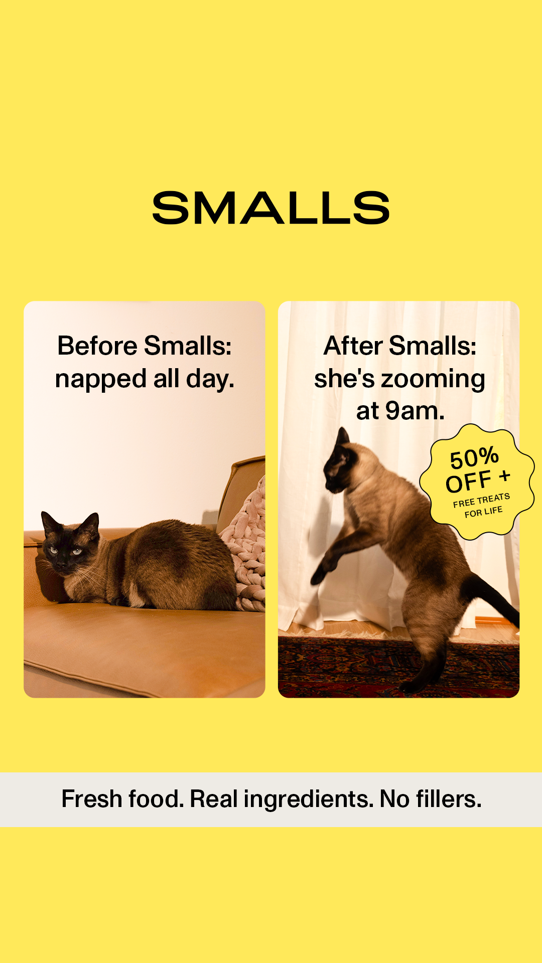 Smalls Facebook ad