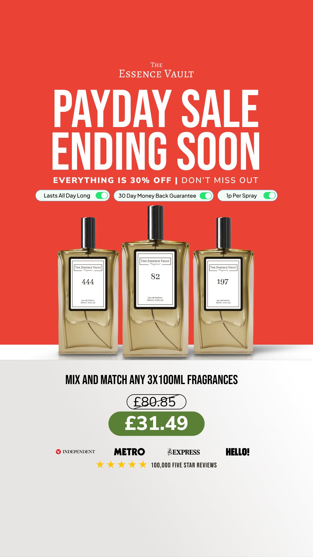 The Essence Vault Facebook ad