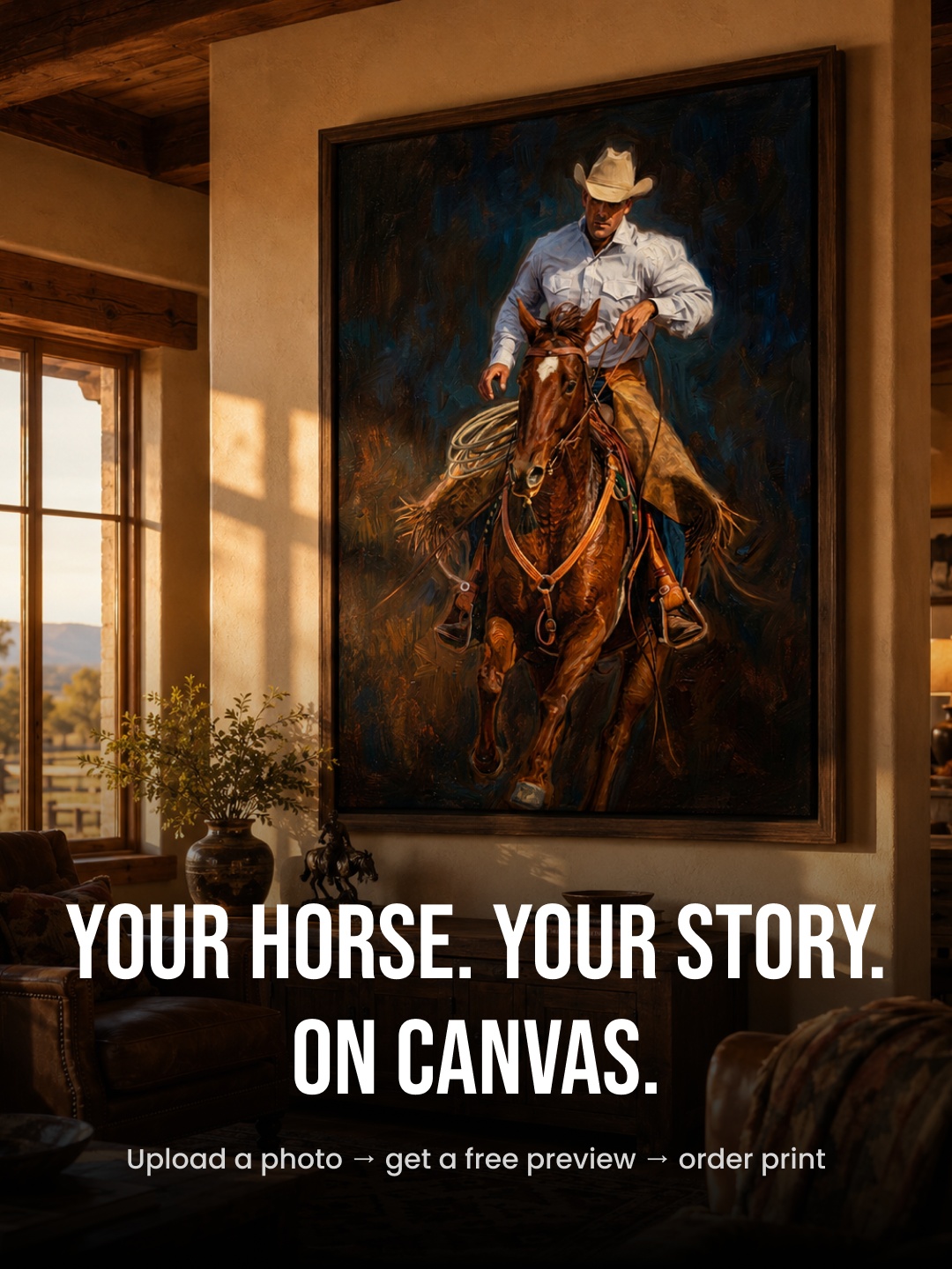TinySnap - Premium Family Portraits Facebook ad: Your Passion, Painted - FREE Preview