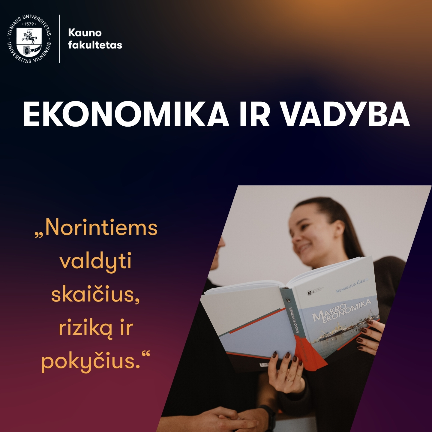 VU Kauno fakultetas Facebook ad